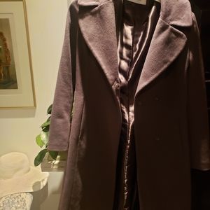 TAHARI dark grey wool coat